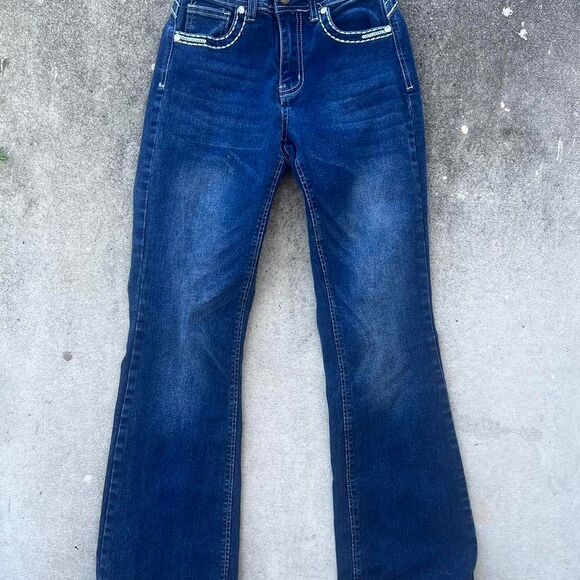 Vintage Y2K women’s Angel jeans, boot cut size 1 - Picture 2 of 8
